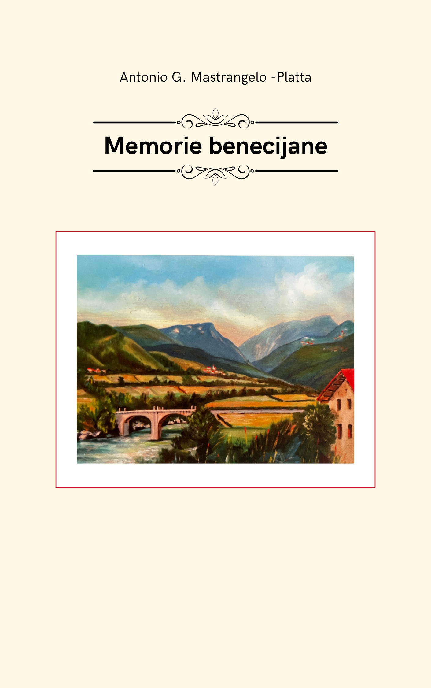 Copertina del libro Memorie Benecijane di Antonio Mastrangelo